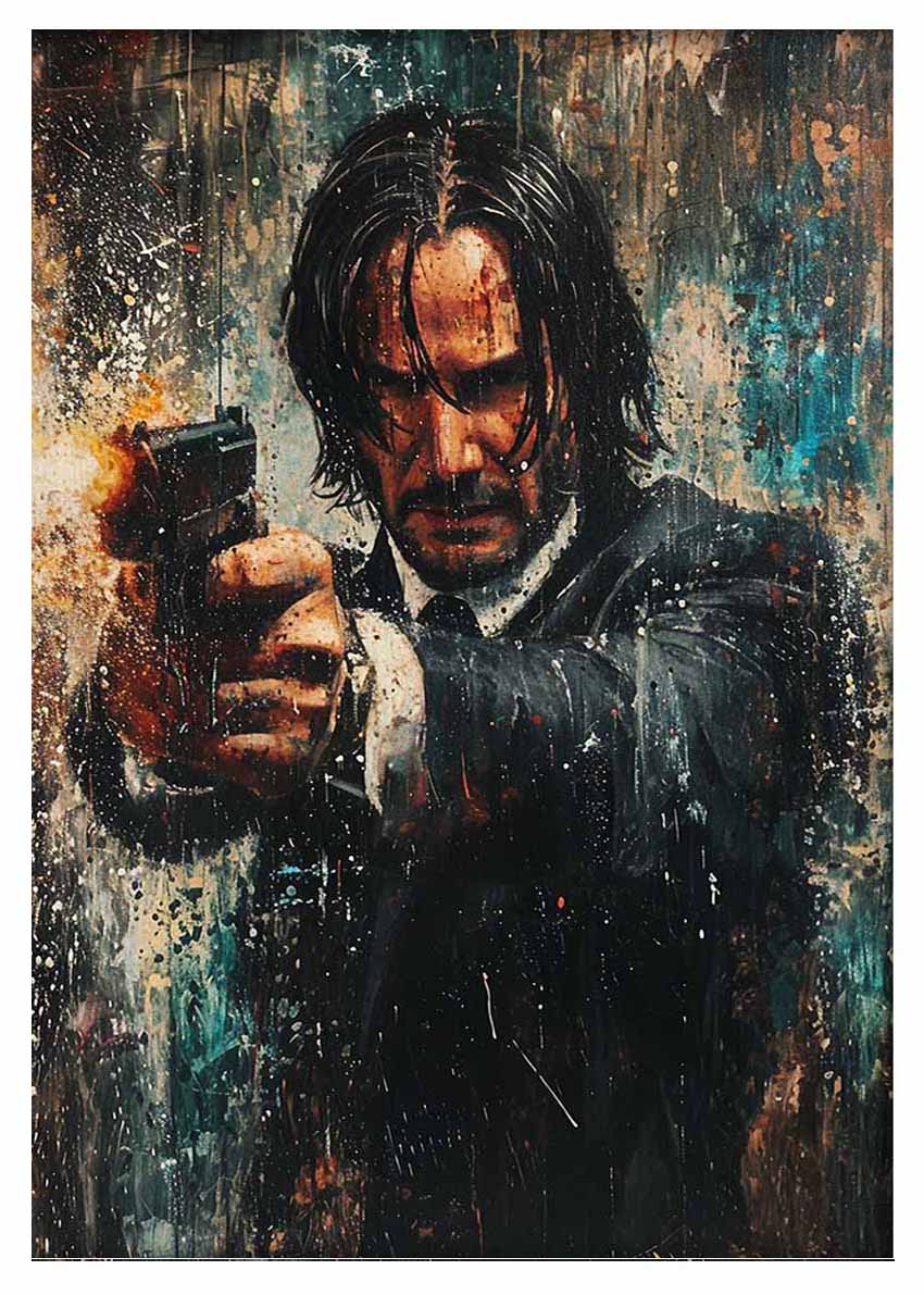 P373 – John Wick Canvas Art Prints, Posters, and Wall Art – Pop Art Collection