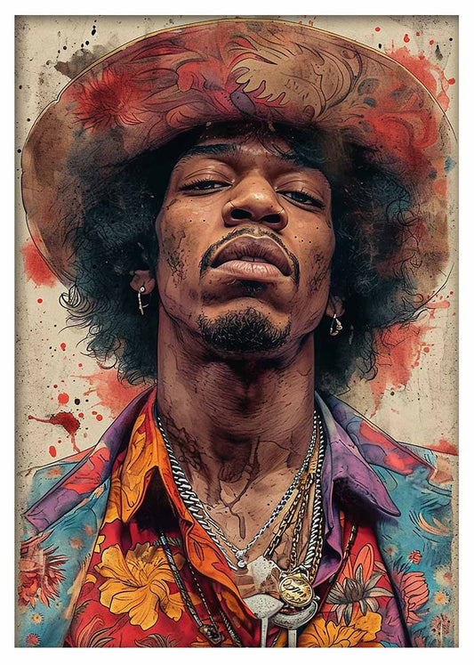 P374 – Jimi Hendrix Canvas Art Prints, Posters, and Wall Art – Pop Art Collection