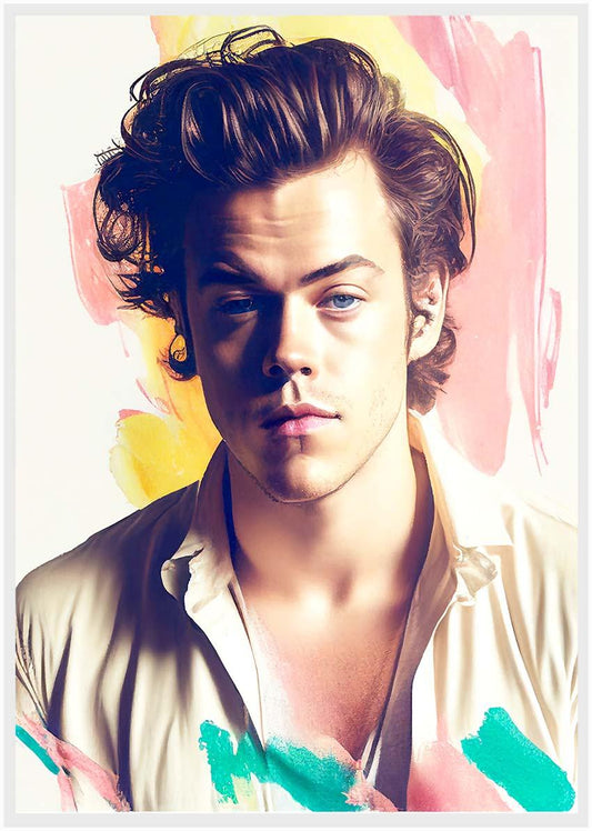 P38 Harry Styles Canvas Art Prints, Posters, and Wall Art Pop Art Collection