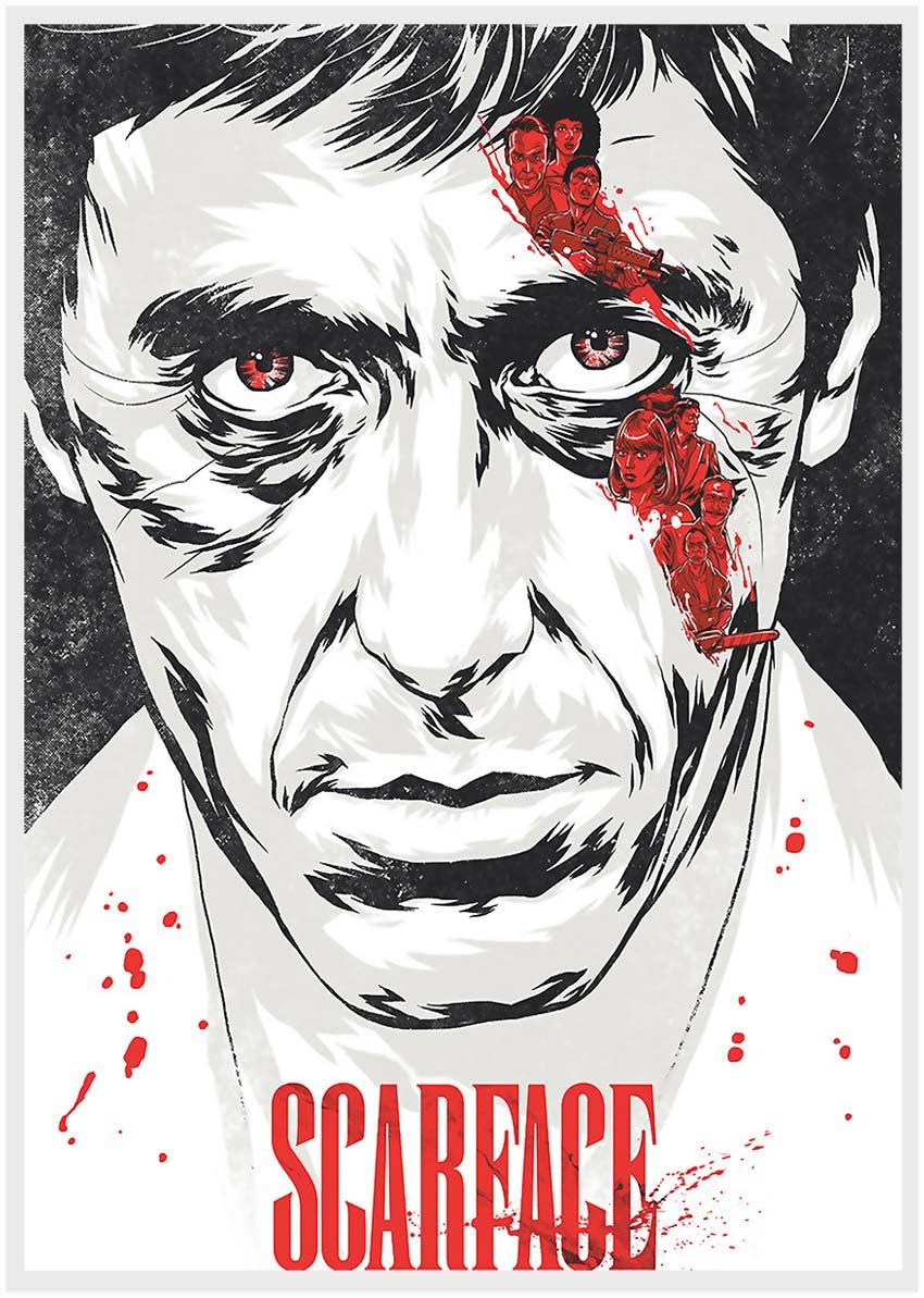 P53 Scarface Canvas Art Prints, Posters, and Wall Art Pop Art Collection