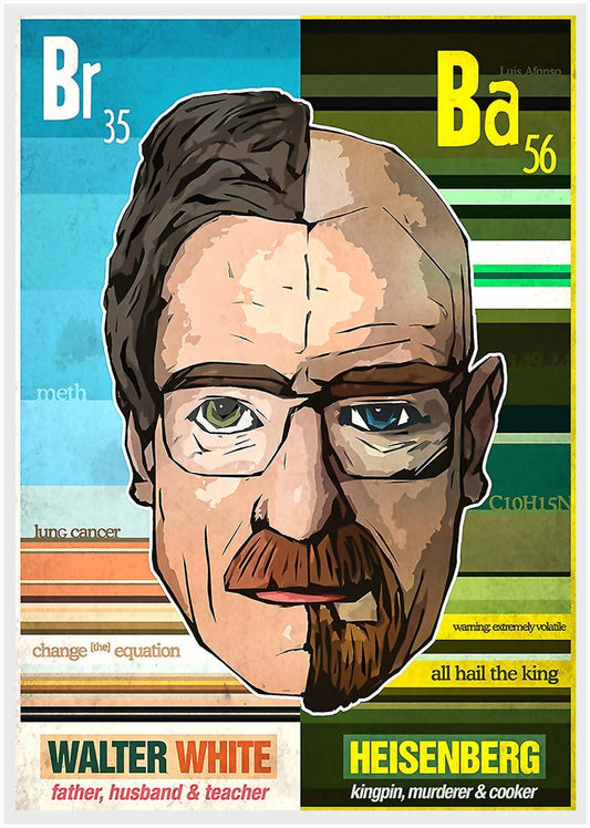 P54 Breaking Bad Canvas Art Prints, Posters, and Wall Art Pop Art Collection