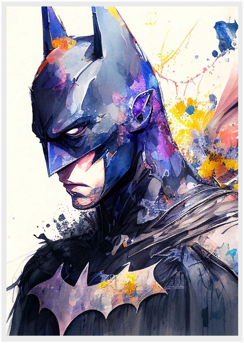 P71 Batman Canvas Art Prints, Posters, and Wall Art Superhero Collection