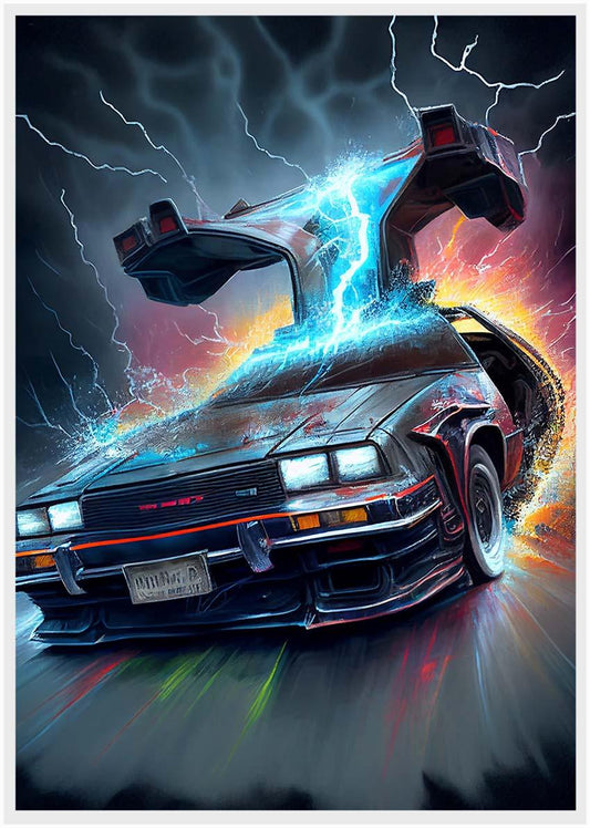 P8 Back to the Future Canvas Art Prints, Posters, and Wall Art Pop Art Collection