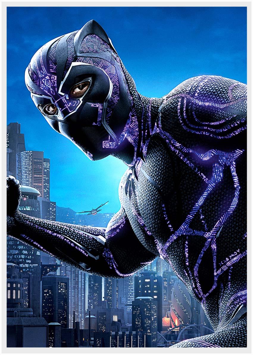P88 Black Panther Canvas Art Prints, Posters, and Wall Art Superhero Collection