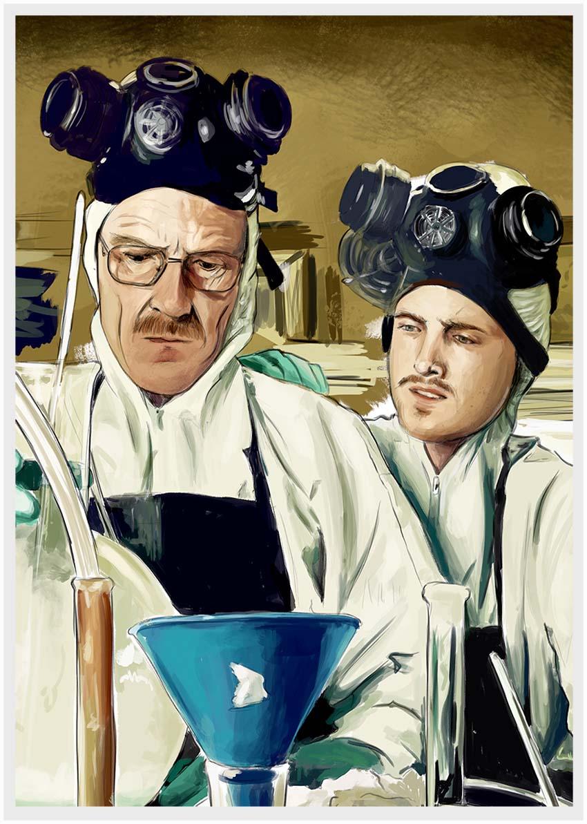 P93 Breaking Bad Canvas Art Prints, Posters, and Wall Art Pop Art Collection