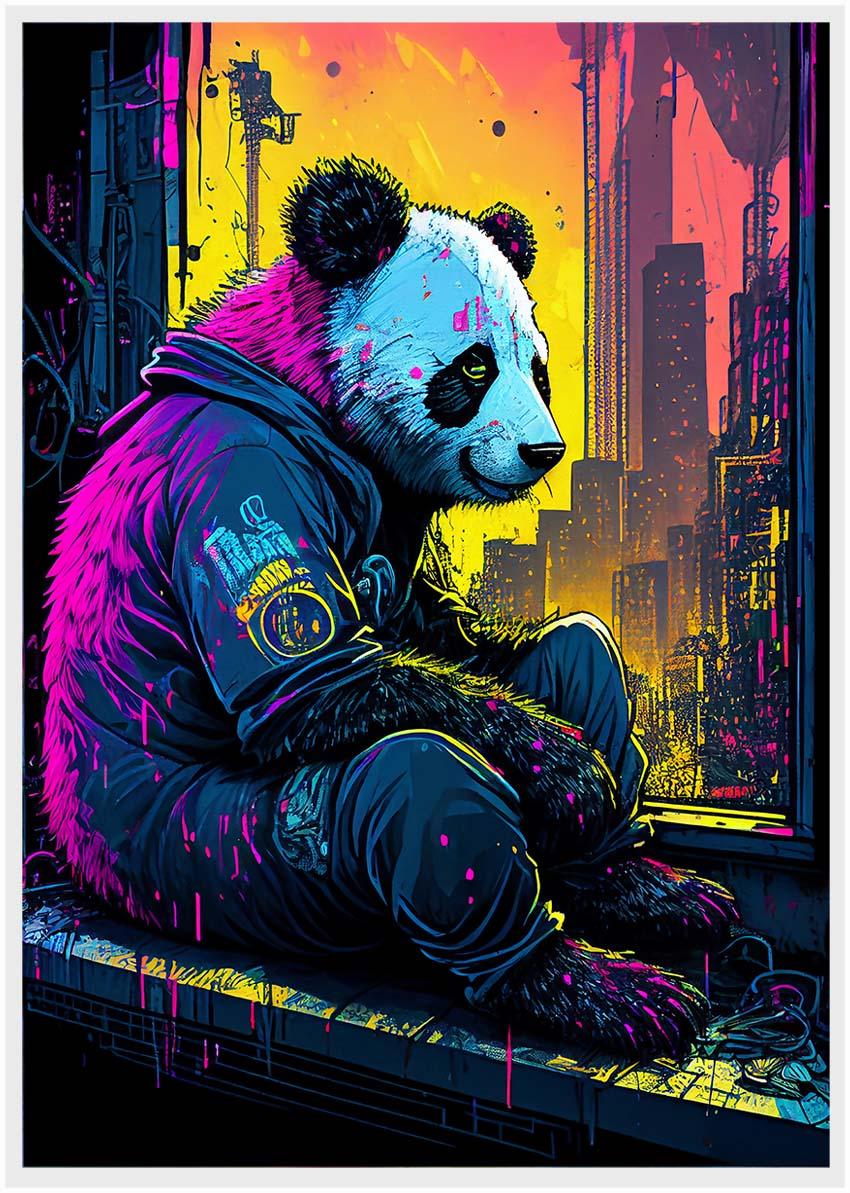 Panda Canvas & Poster Wall Art T1 Wildlife Series