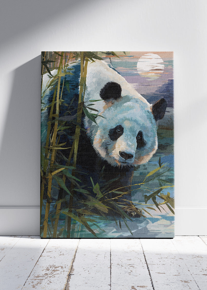 Peaceful Panda Bamboo Forest Canvas & Poster Print – AI PRINT LAB