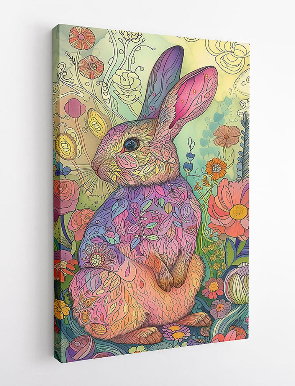 Rabbit – Canvas & Poster Wall Art – T877 Wildlife Series