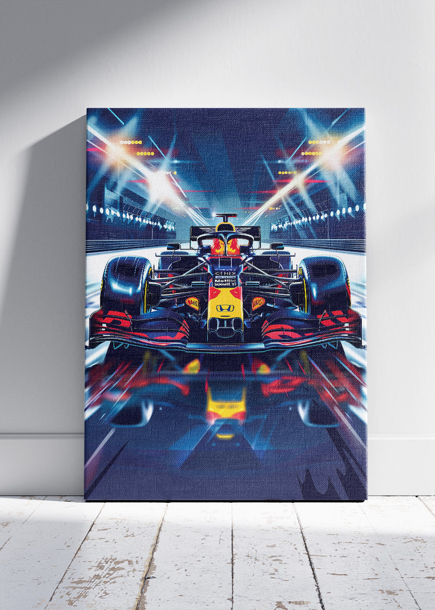 Red Bull Style Formula 1 Racing Poster Canvas & Print – AI PRINT LAB