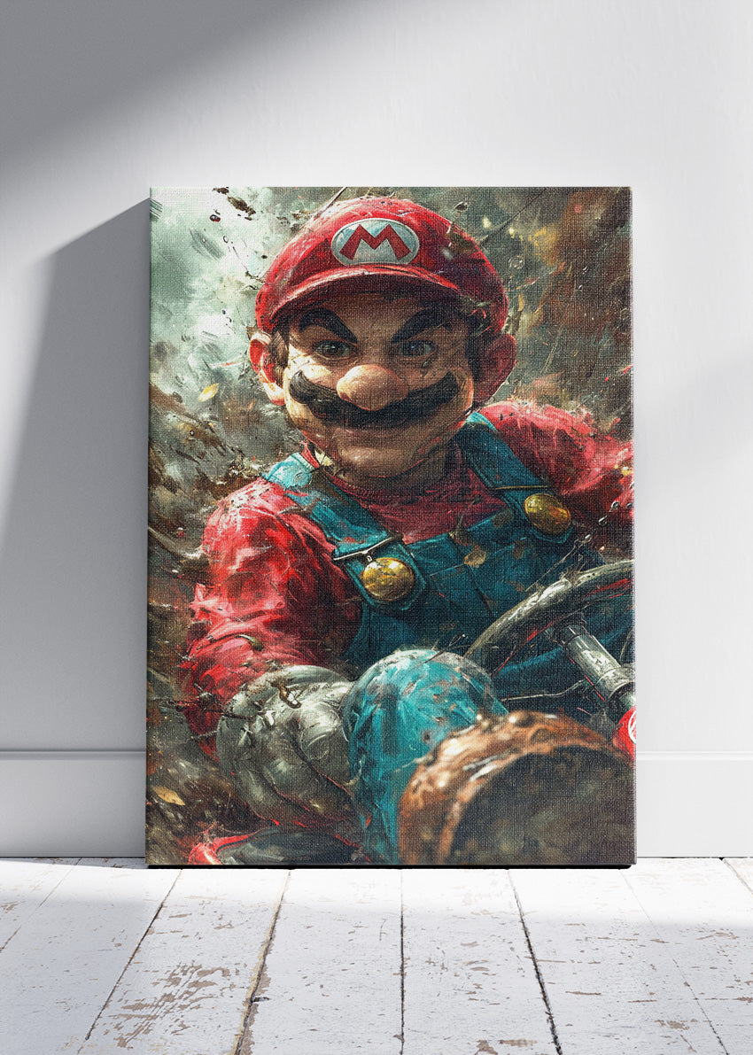 Super Mario Cinematic Action Gaming Wall Art Poster & Canvas