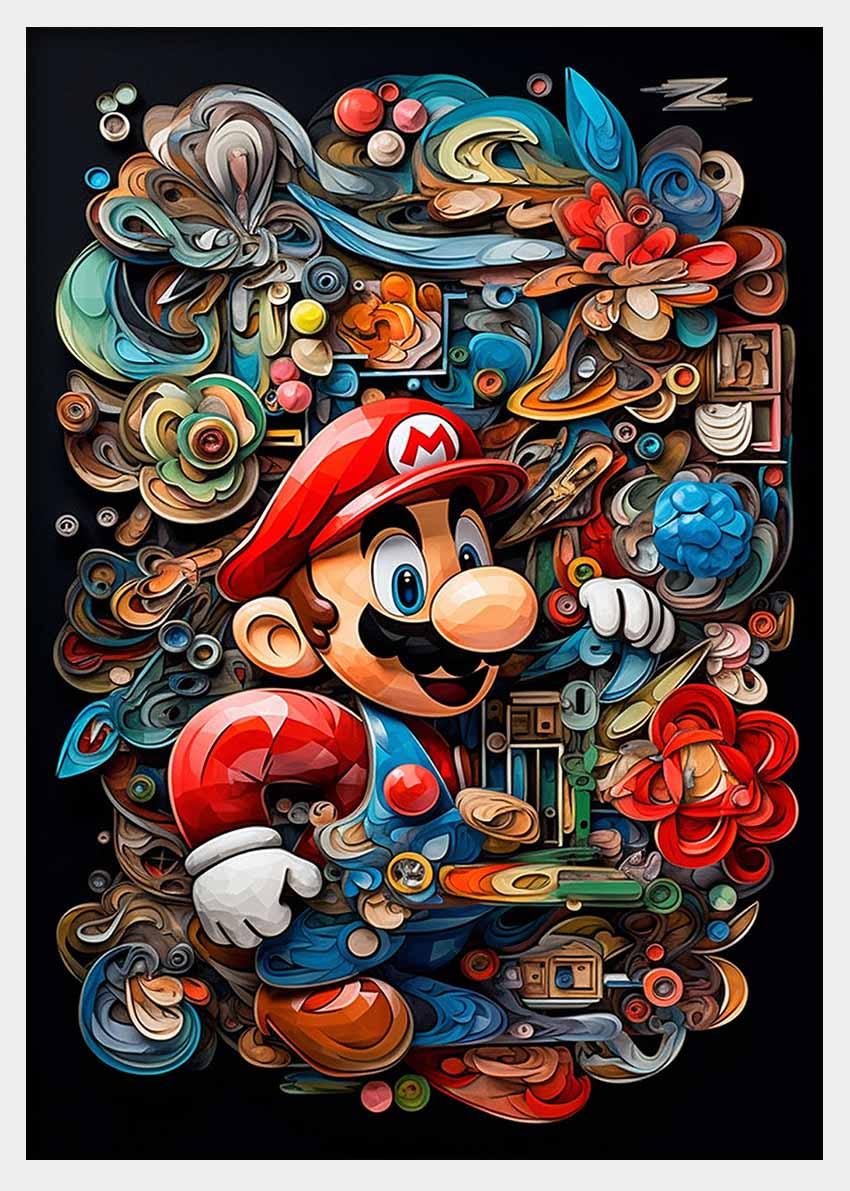 T385 Super Mario Canvas Art Prints, Posters, and Wall Art Pop Art Collection