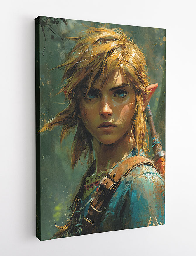 The Legend of Zelda Wall Art – Fantasy Hero Poster & Canvas Print – T1450 –
