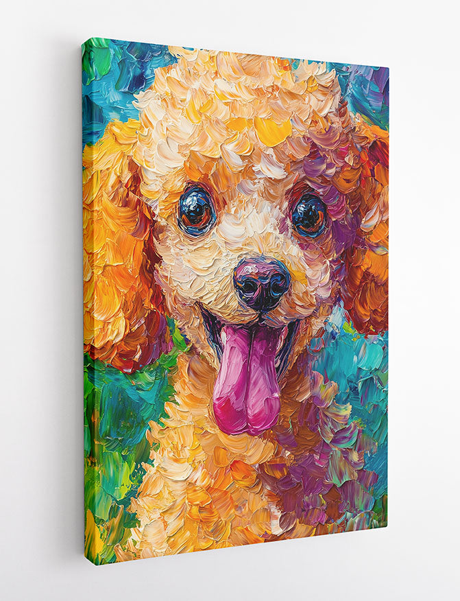 Vibrant Colorful Dog Portrait Wall Art – Canvas Prints & Poster Decor – T1402 –