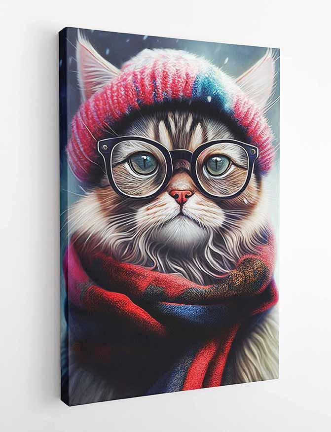Cat Canvas & Poster Wall Art T33 Wildlife Series