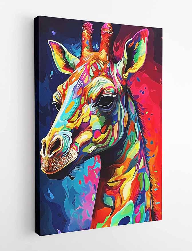 Giraffe Canvas & Poster Wall Art T242 Wildlife Series