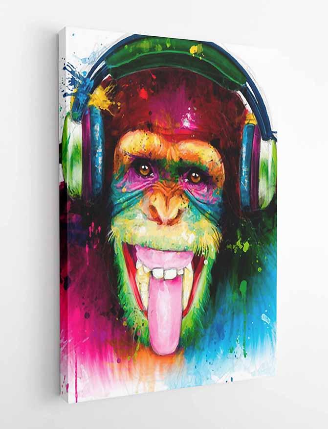 Monkey Canvas & Poster Wall Art COPY Wildlife Series