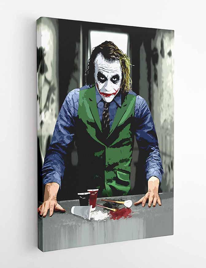 P103 Joker Canvas Art Prints, Posters, and Wall Art Superhero Collection