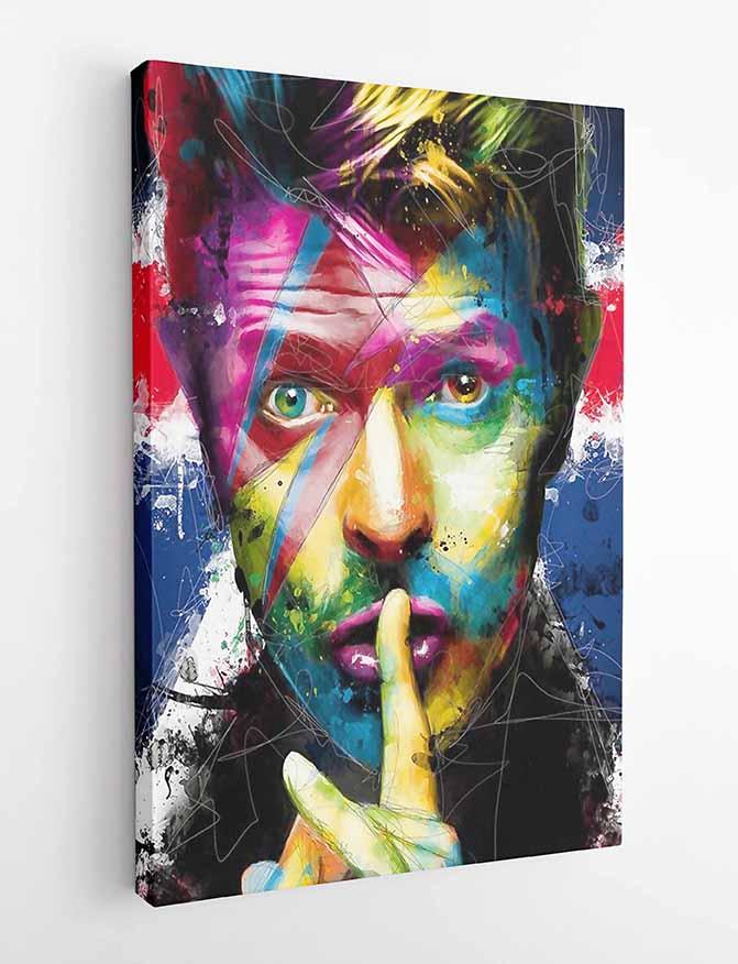 P121 David Bowie Canvas Art Prints, Posters, and Wall Art Pop Art Collection