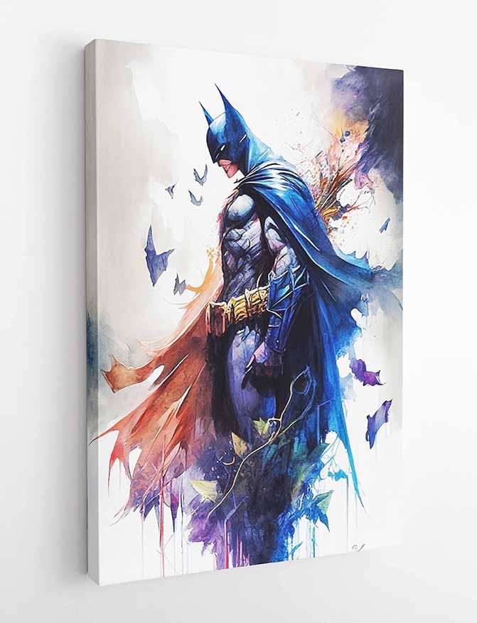 P140 Batman Canvas Art Prints, Posters, and Wall Art Superhero Collection