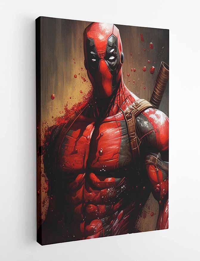 P15 Deadpool Canvas Art Prints, Posters, and Wall Art Superhero Collection