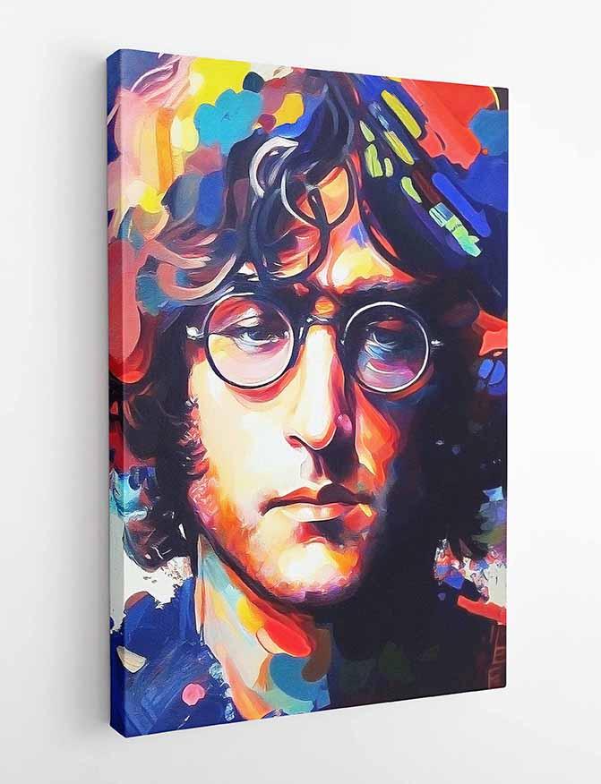 P157 AI Artistry John Lennon Printed Designs on Canvas Art Prints, Posters, and Wall Art Pop Art Collection