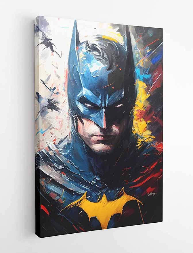 P168 Batman AI Artistry Printed Designs on Canvas Art Prints, Posters, and Wall Art Superhero Collection