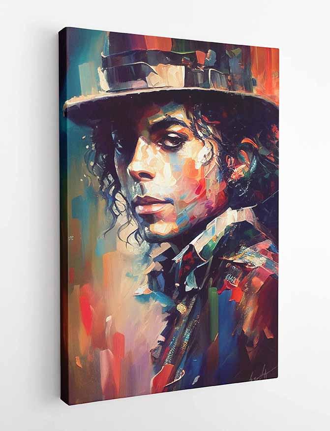 P174 AI Artistry Michael Jackson Printed Designs on Canvas Art Prints, Posters, and Wall Art Pop Art Collection