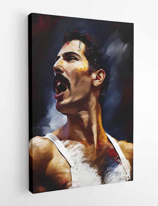 P18 Freddie Mercury Canvas Art Prints, Posters, and Wall Art Pop Art Collection