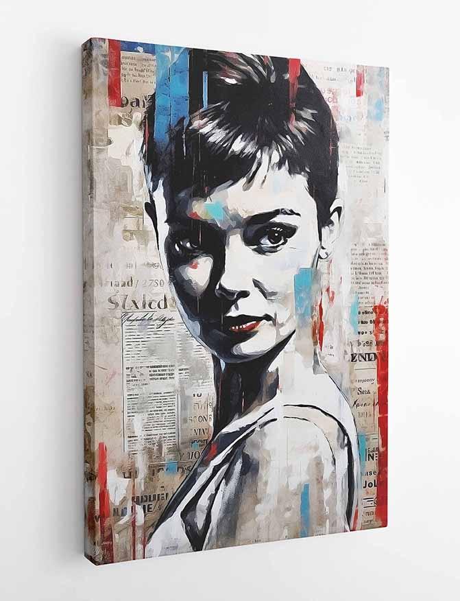 P185 Audrey Hepburn Canvas Art Prints, Posters, and Wall Art Pop Art Collection