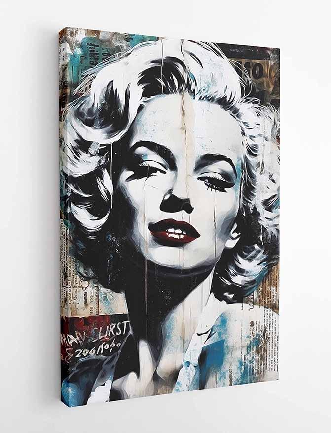 P190 Marilyn Monroe Canvas Art Prints, Posters, and Wall Art Pop Art Collection