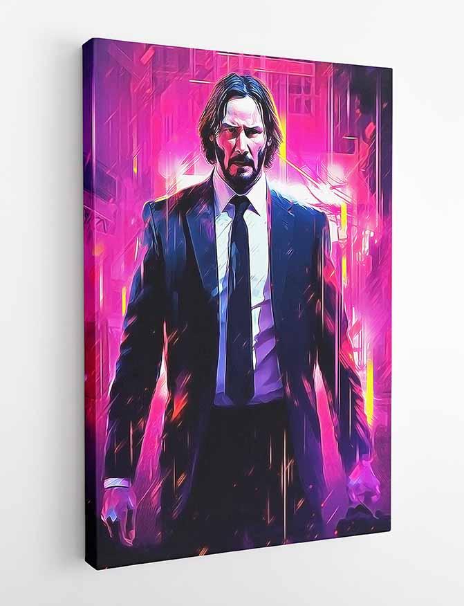 P219 John Wick Canvas Art Prints, Posters, and Wall Art Pop Art Collection