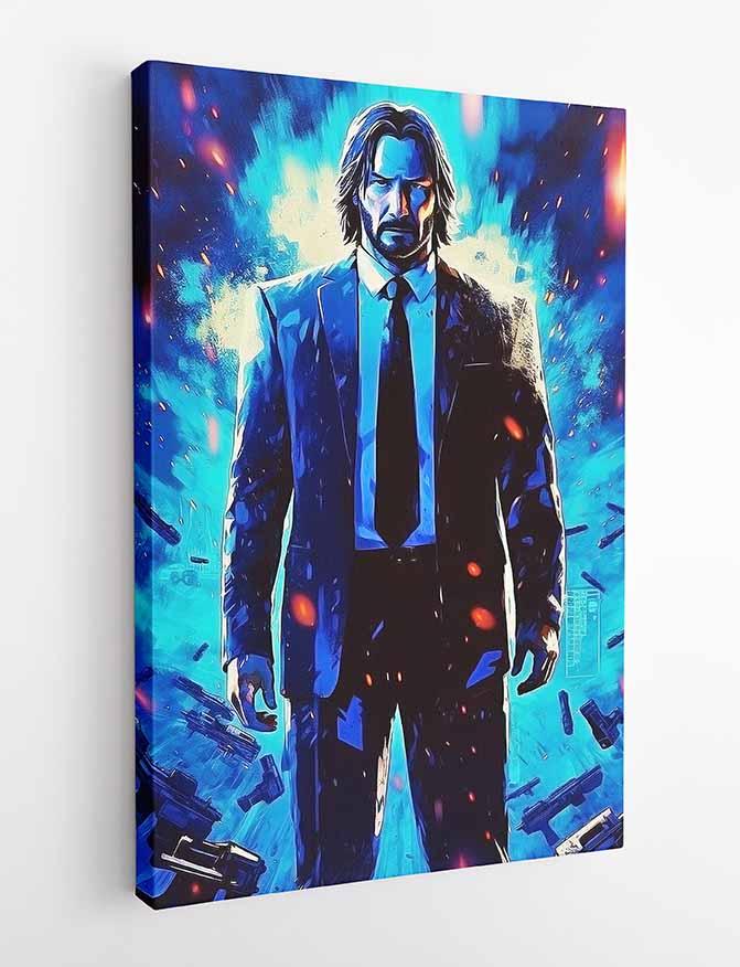 P227 John Wick Canvas Art Prints, Posters, and Wall Art Pop Art Collection