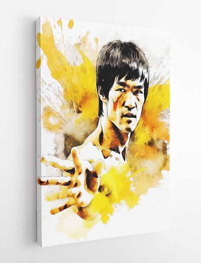 P233 Bruce Lee Canvas Art Prints, Posters, and Wall Art Pop Art Collection