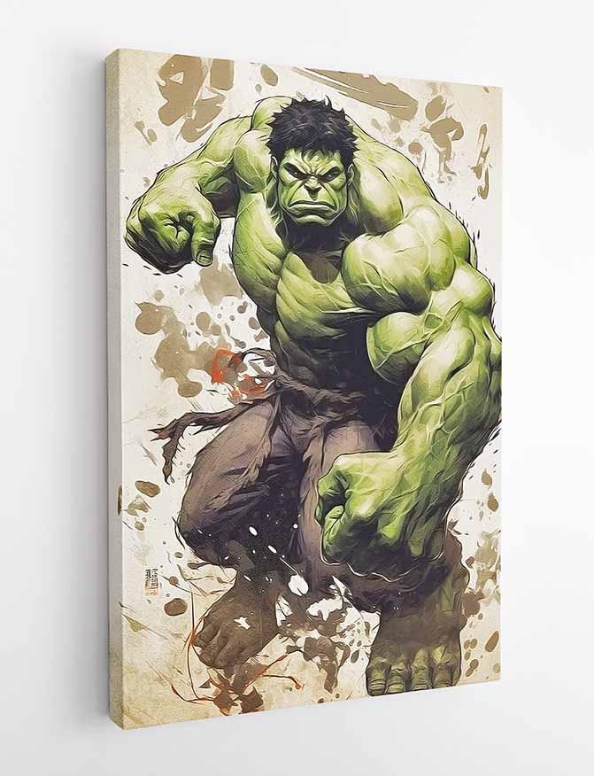 P238 Hulk Canvas Art Prints, Posters, and Wall Art Superhero Collection