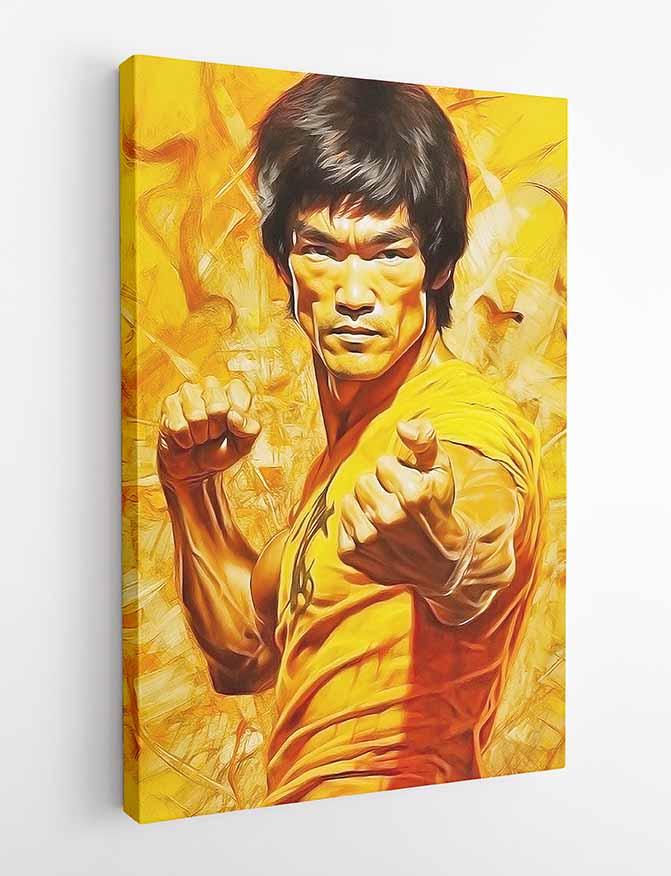 P239 Bruce Lee Canvas Art Prints, Posters, and Wall Art Pop Art Collection
