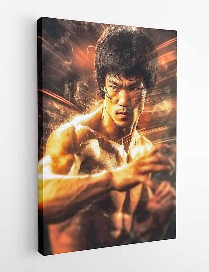 P240 Bruce Lee Canvas Art Prints, Posters, and Wall Art Superhero Collection