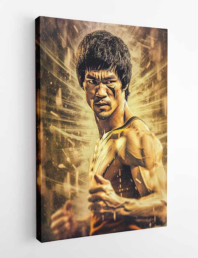 P268 Bruce Lee Canvas Art Prints, Posters, and Wall Art Pop Art Collection