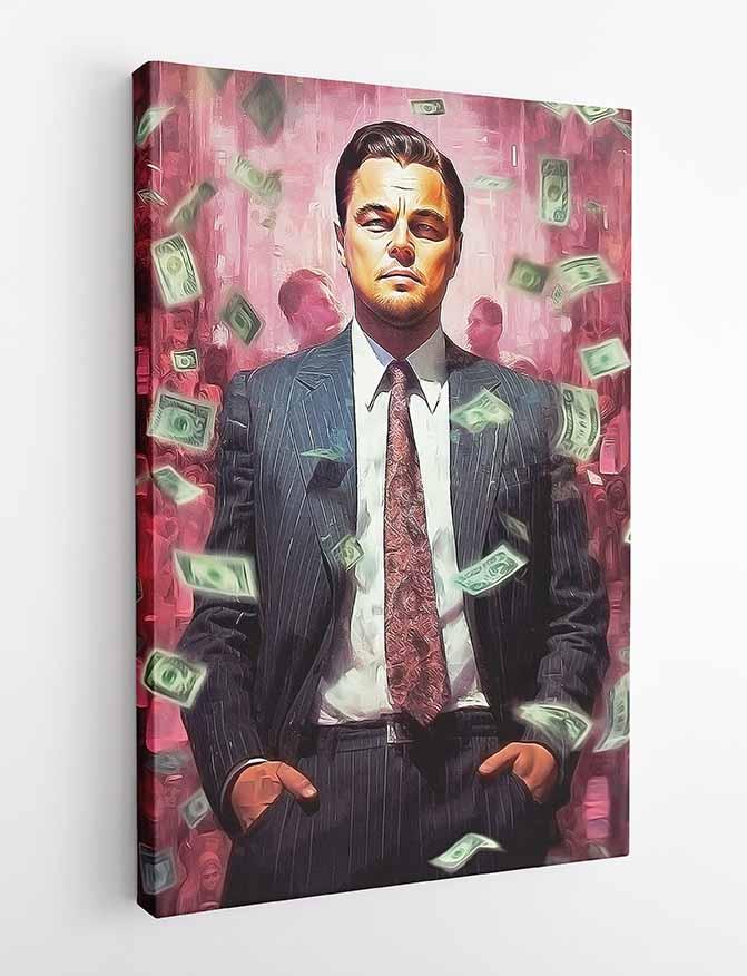 P271 Leonardo DiCaprio The Wolf Canvas Art Prints, Posters, and Wall Art Pop Art Collection