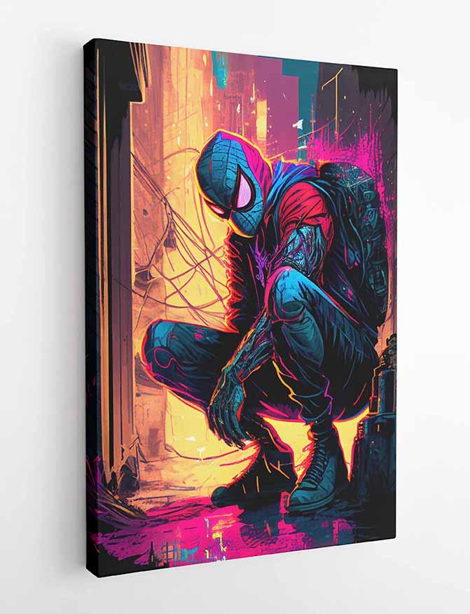P34 Spider Man Canvas Art Prints, Posters, and Wall Art Superhero Collection