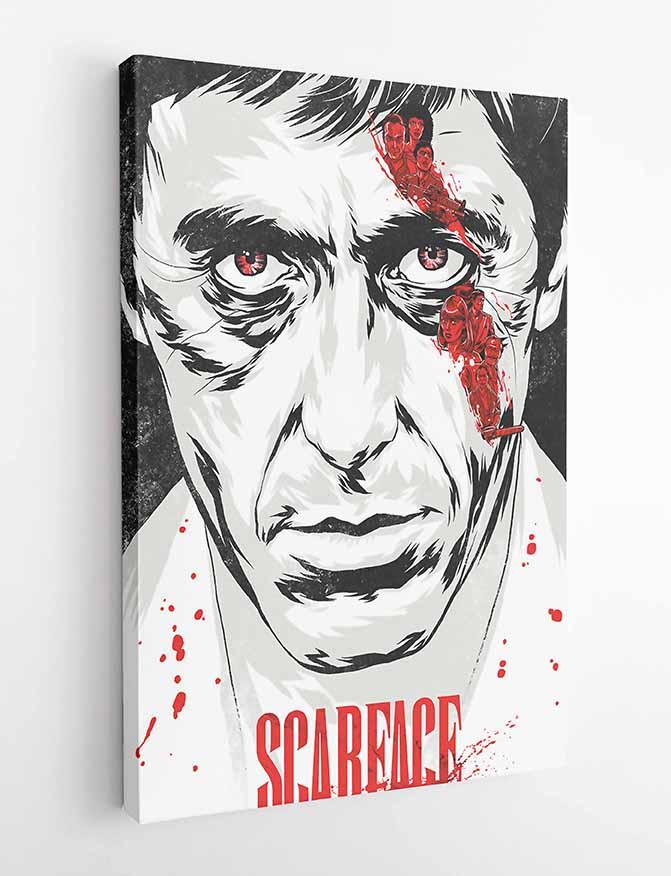 P53 Scarface Canvas Art Prints, Posters, and Wall Art Pop Art Collection