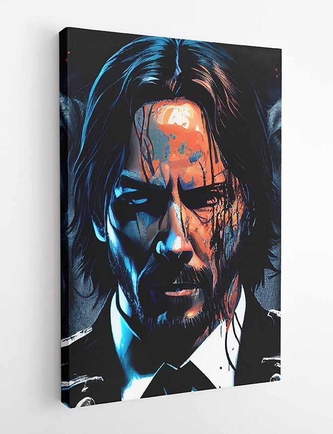 P64 John Wick Canvas Art Prints, Posters, and Wall Art Pop Art Collection