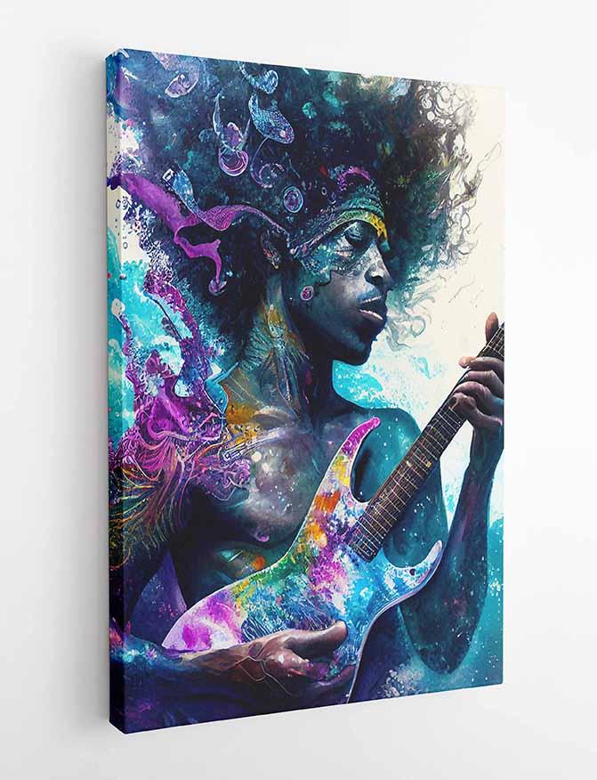 P65 Jimi Hendrix Canvas Art Prints, Posters, and Wall Art Pop Art Collection