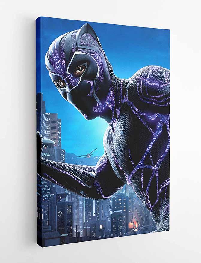 P88 Black Panther Canvas Art Prints, Posters, and Wall Art Superhero Collection