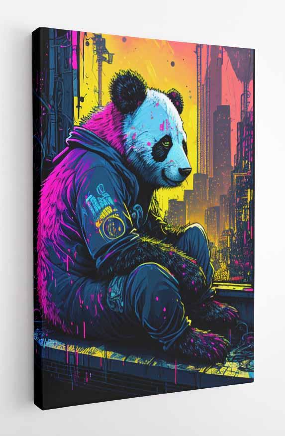 Panda Canvas & Poster Wall Art T1 Wildlife Series