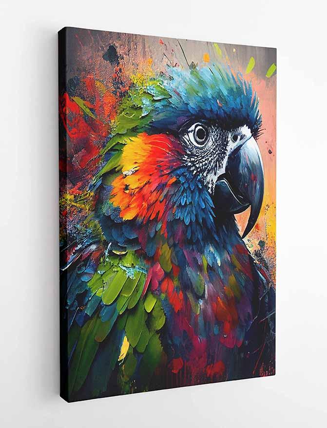 Parrot Canvas & Poster Wall Art T4 Wildlife Series