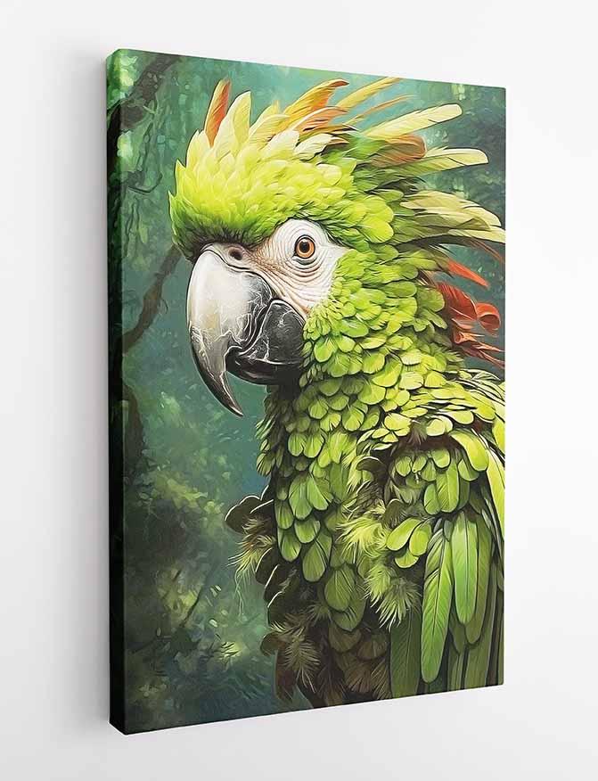 Parrots Canvas & Poster Wall Art T88 Wildlife Series