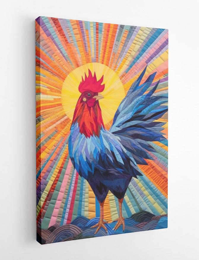 Rooster Canvas & Poster Wall Art T358 Wildlife Series