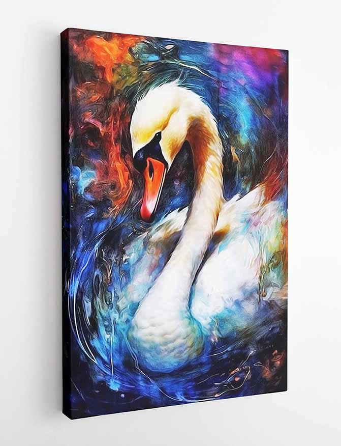Swan Canvas & Poster Wall Art T281 Wildlife Series