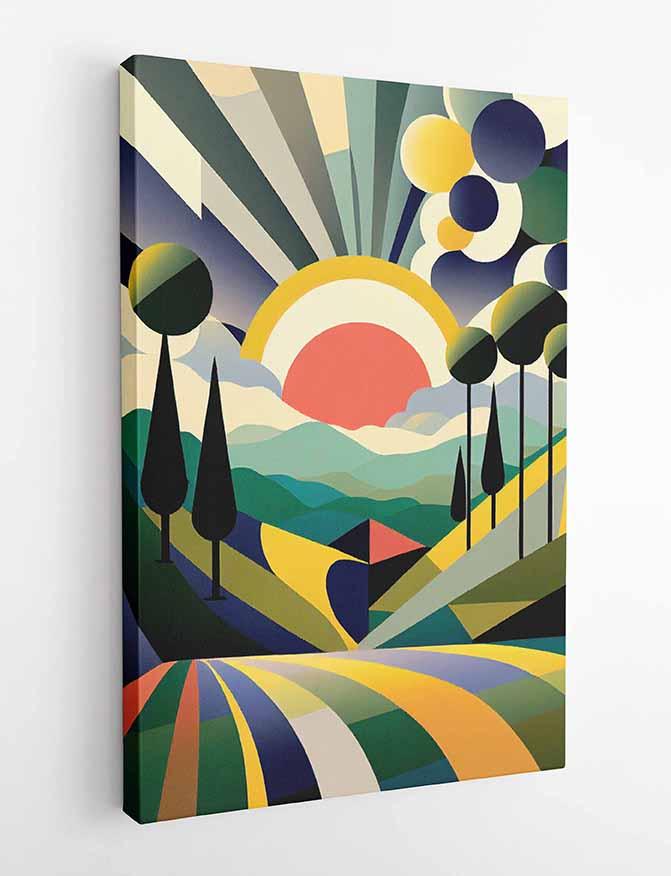 T159 Geometric & Abstract Canvas Art Prints, Posters, and Wall Art