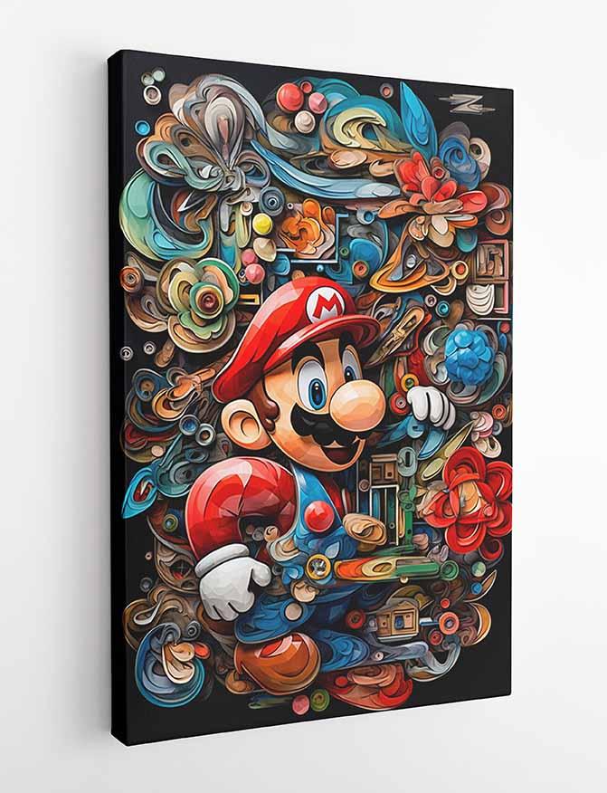 T385 Super Mario Canvas Art Prints, Posters, and Wall Art Pop Art Collection
